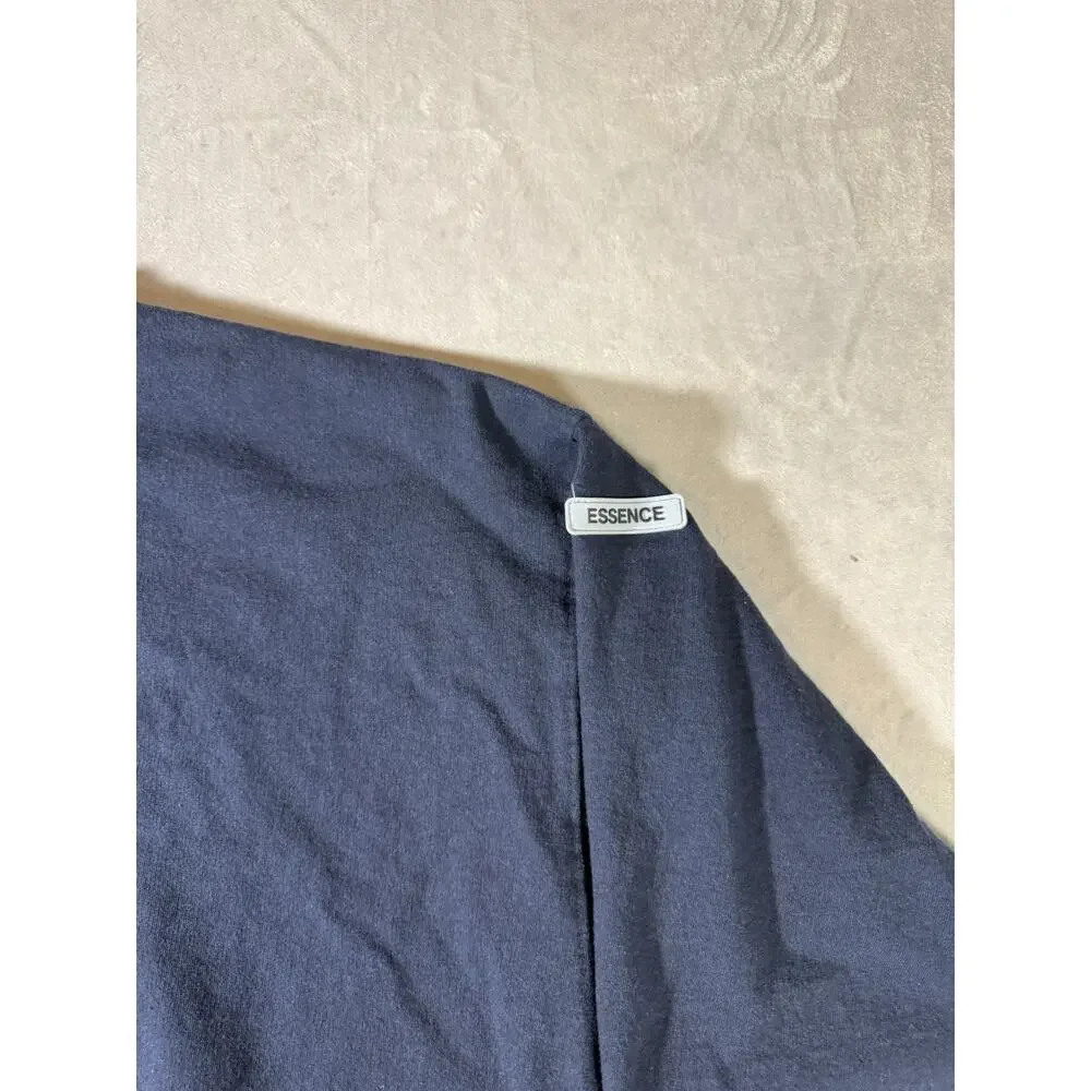 Better Unsaid Essence Crewneck Sweatshirt Navy Blue Large Elevated Streetwear